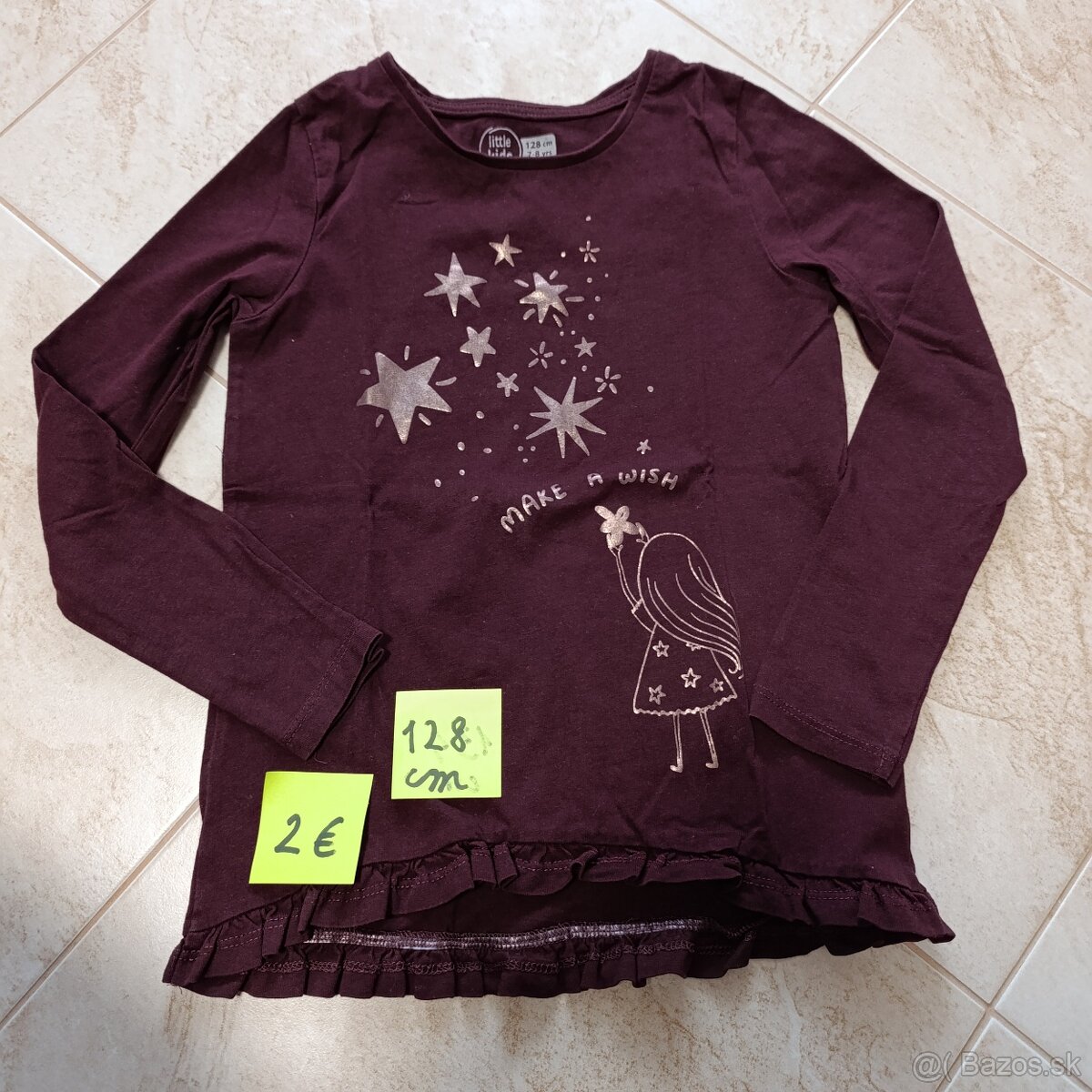 Tricko dlhy / kratky rukáv pre dievca viac druhov