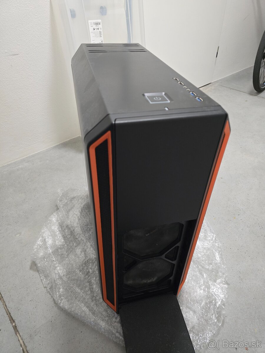 Pc midi tower skrina - Be quiet + asus napalovacka