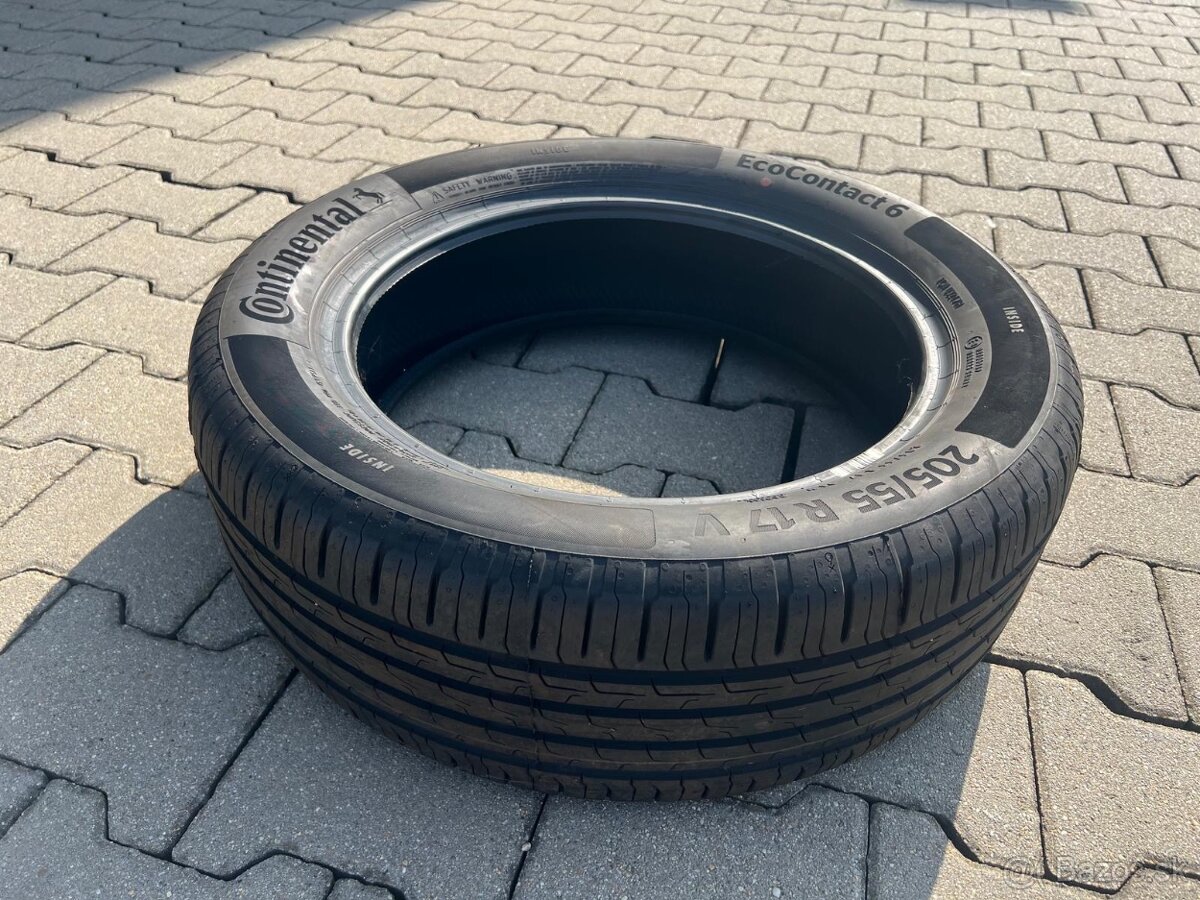 Predám pneumatiky Continental Ecocontact 6 205/55 R17