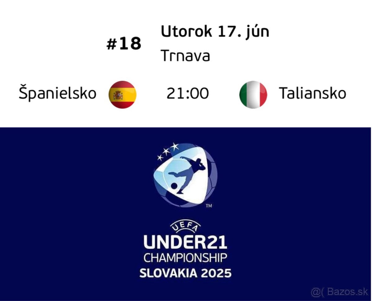 1 lístok Španielsko:Taliansko/ 1 ticket Spain:Italy
