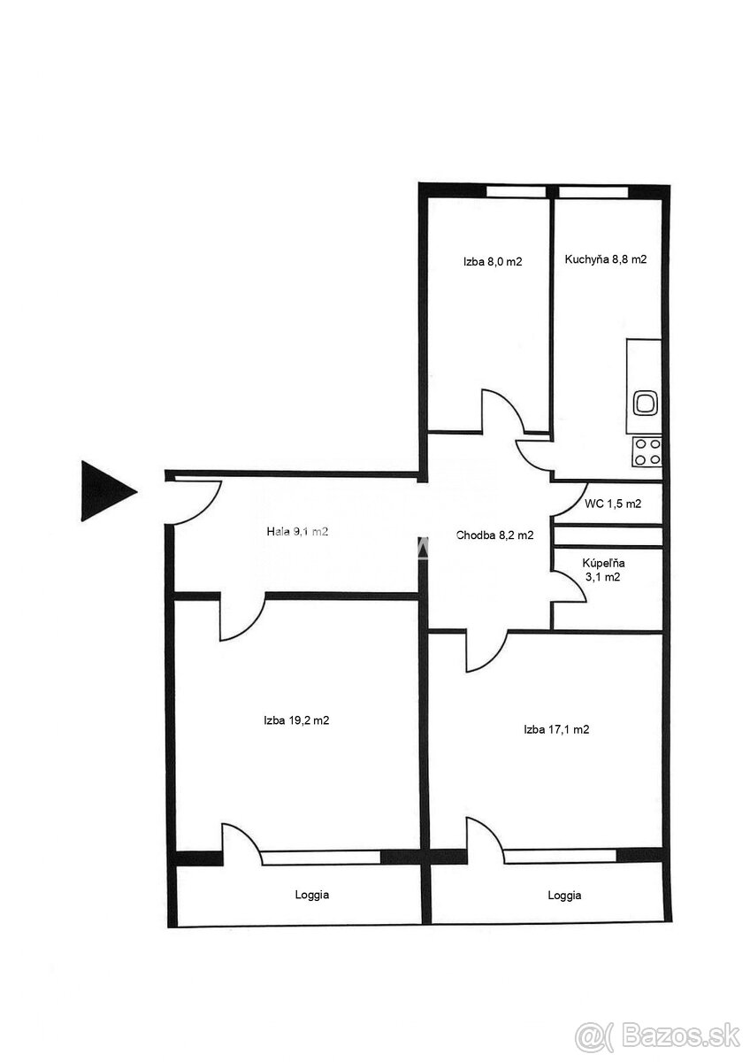 3.izbový priestranný byt na predaj Petržalka