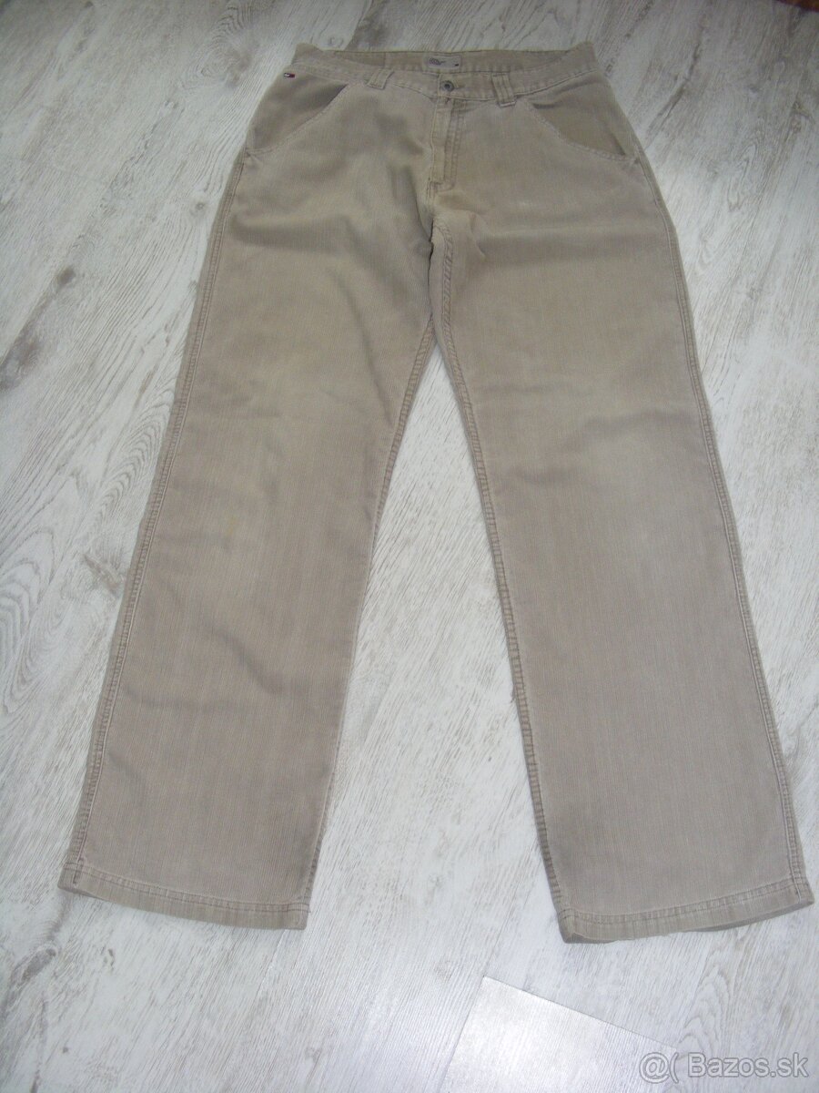 Pánske kordové džínsy Hilfiger a Ralph Lauren