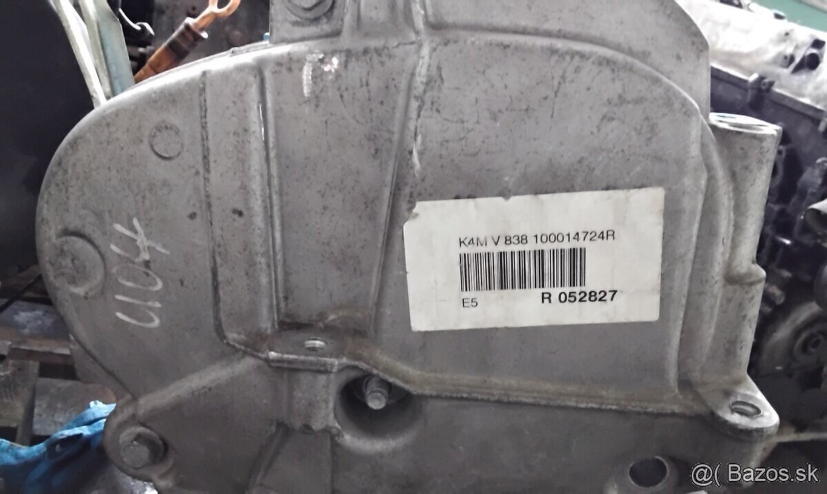 MOTOR K4M Renault MEGANE 1.6 2014 kód motora K4MV8, PREVODOV