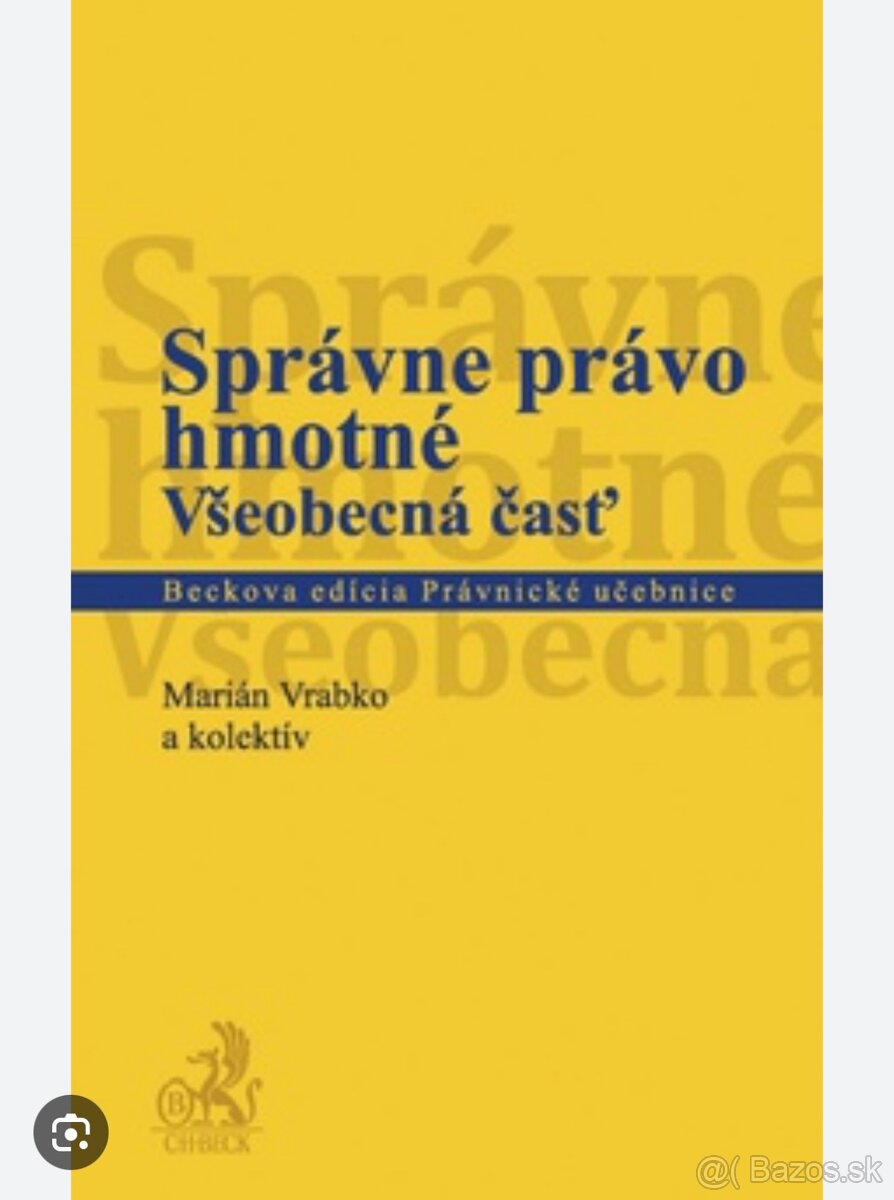 Predám správne právo hmotné všeobecná časť