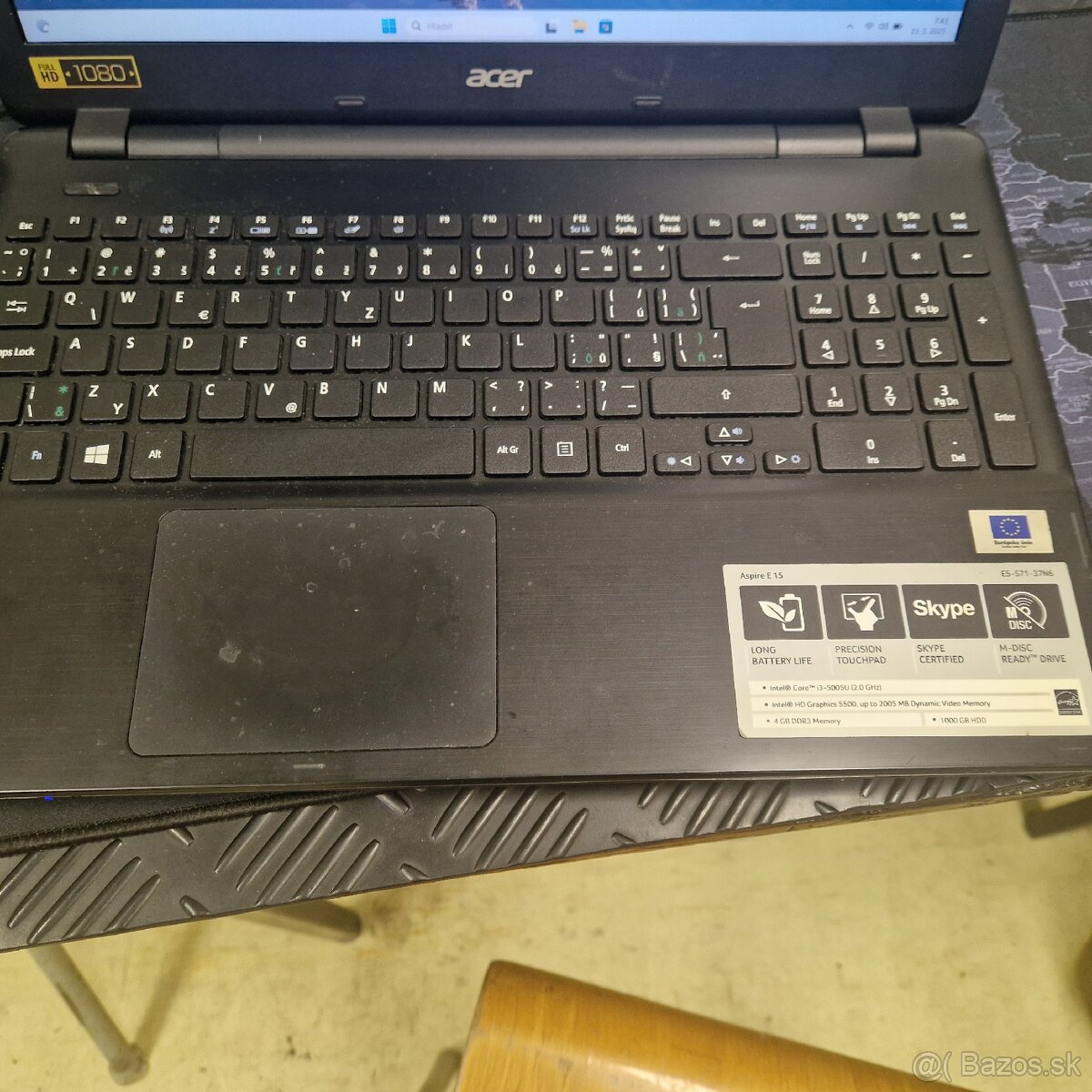 Predam notebook Acer Aspire E5-571-37N6
