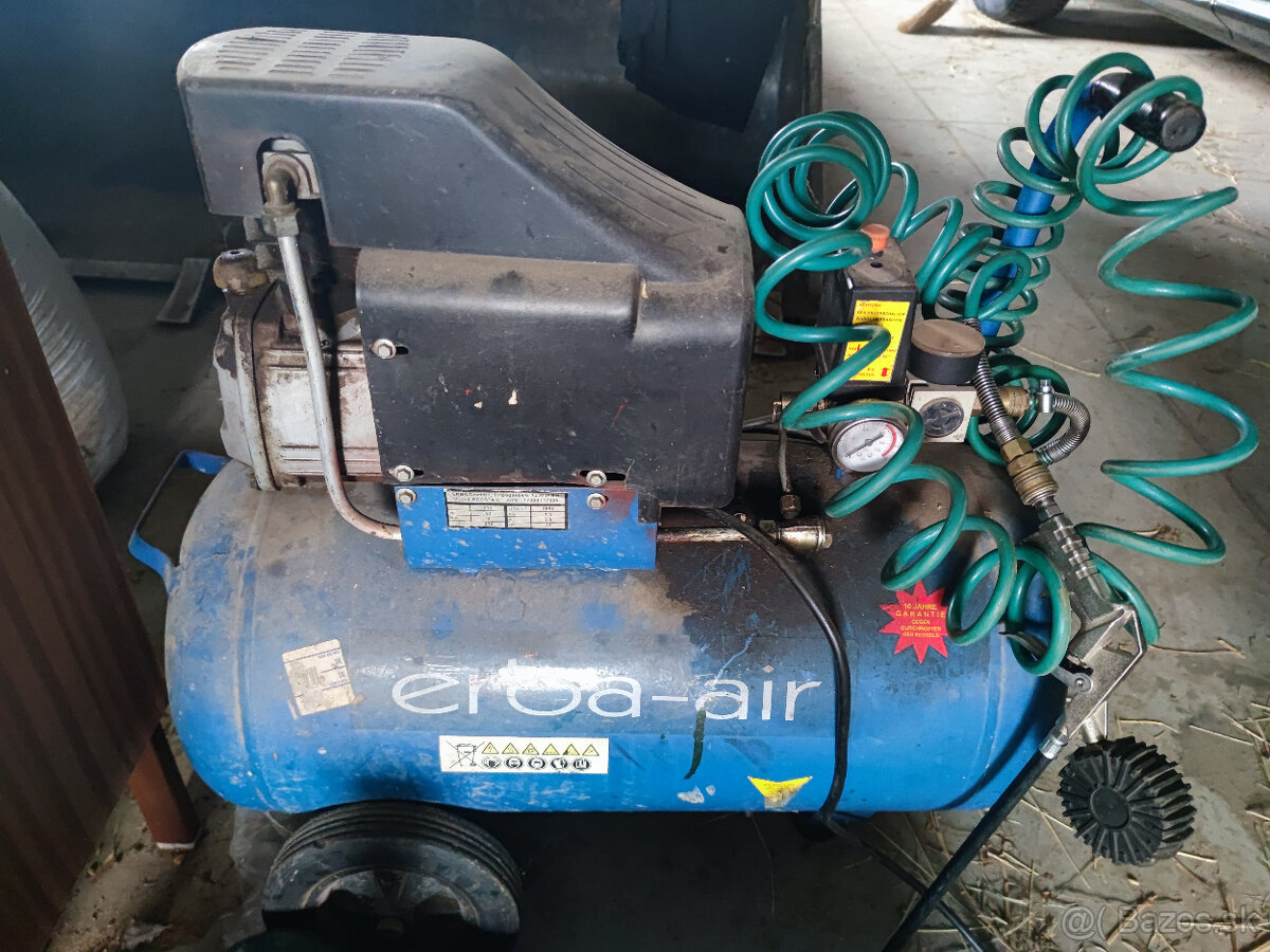 Predám olejový kompresor 24L, 1,5kW, 8bar