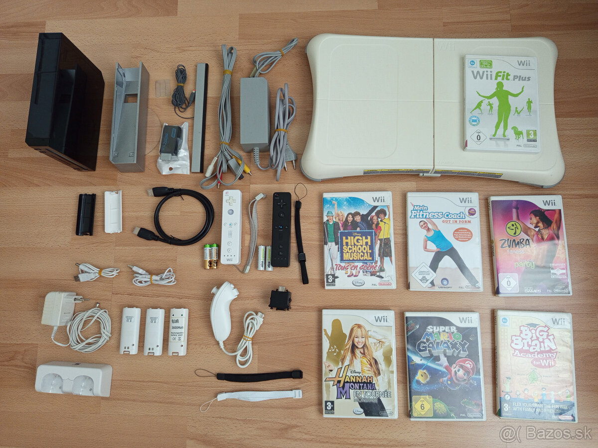 Predám Nintendo Wii+balančnú podložku WiiFit board-125€