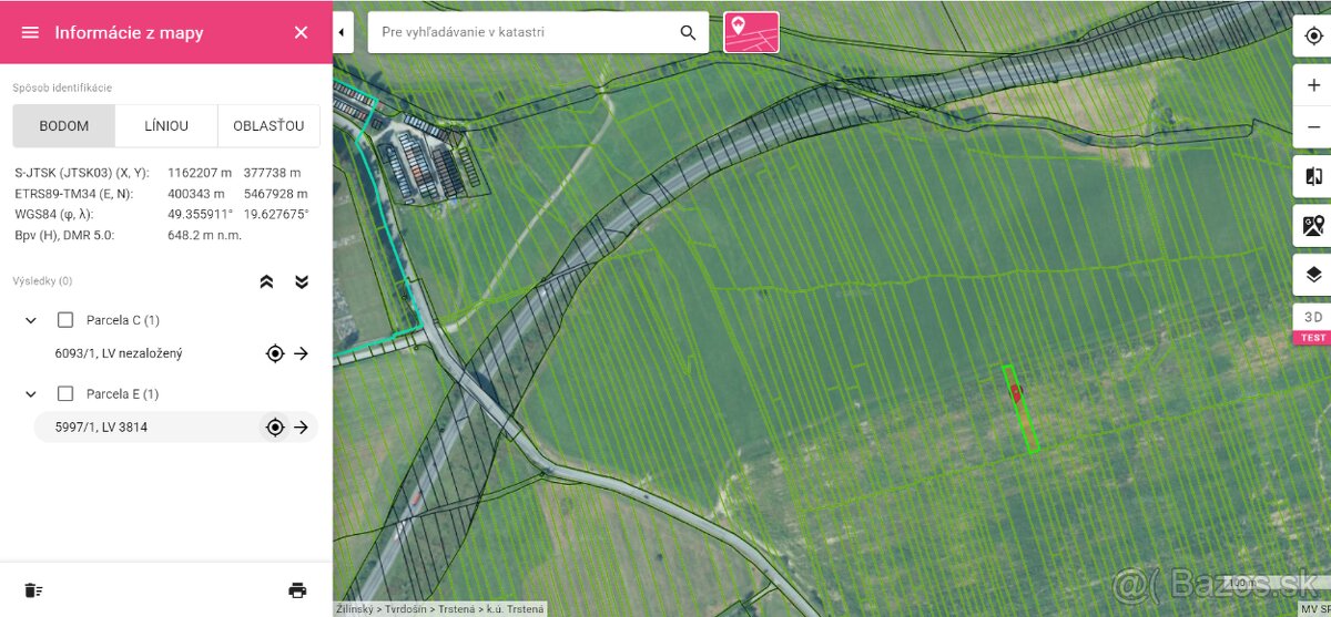 Predám Pozemok Trstená-Svrčina 691m2