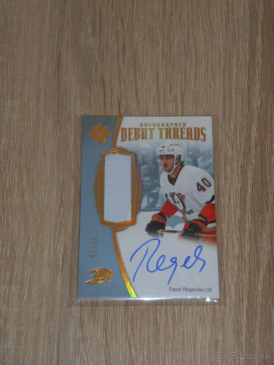 PAVOL REGENDA ultimate debut patch /99