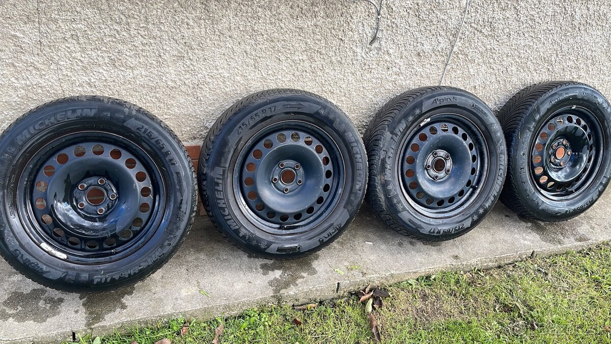 Plechové disky R17 5x112 Zimné pneumatiky