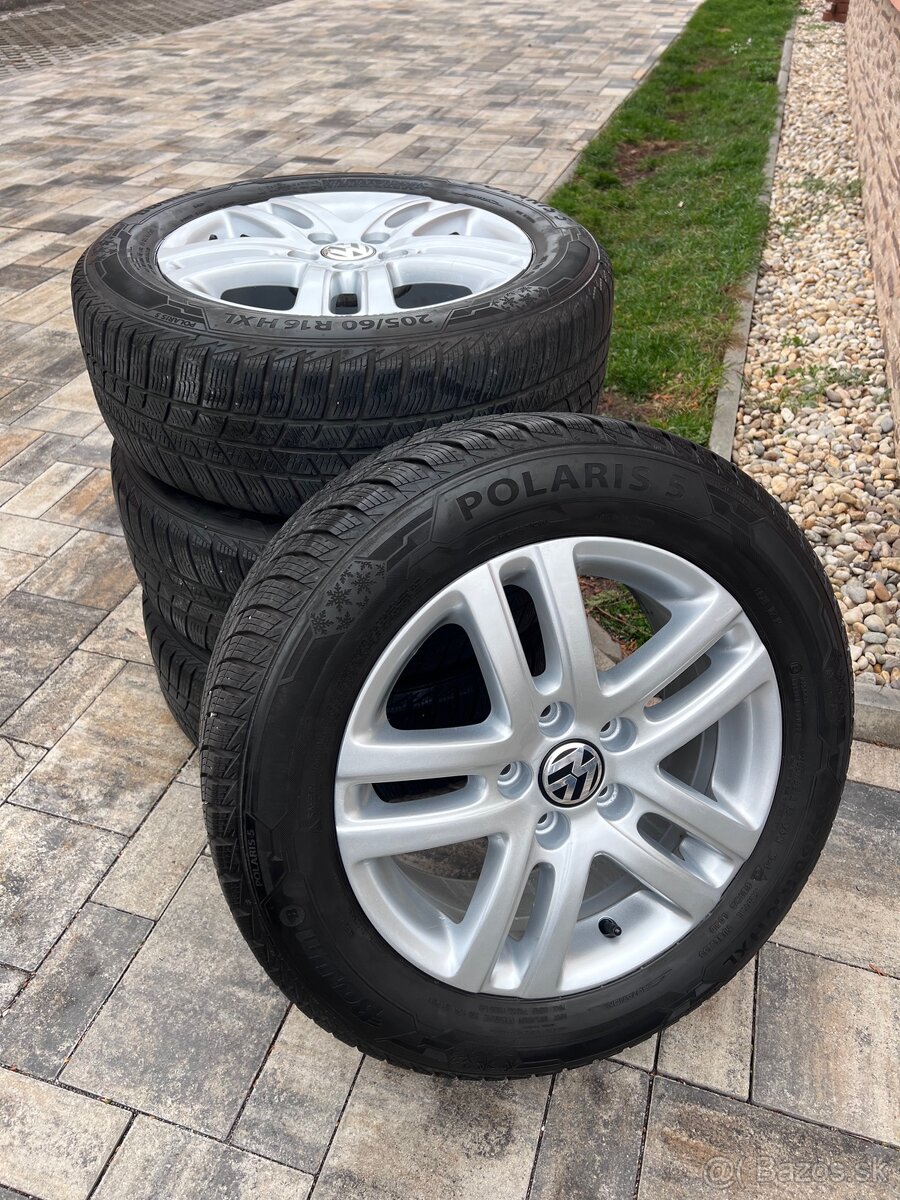 Volkswagen disky 5x112 r16 205/60 r16 +zimné pneumatiky