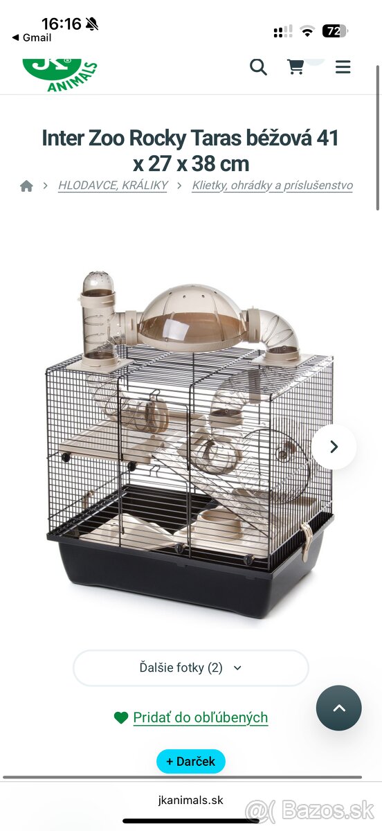 klietka pre malé hlodavce