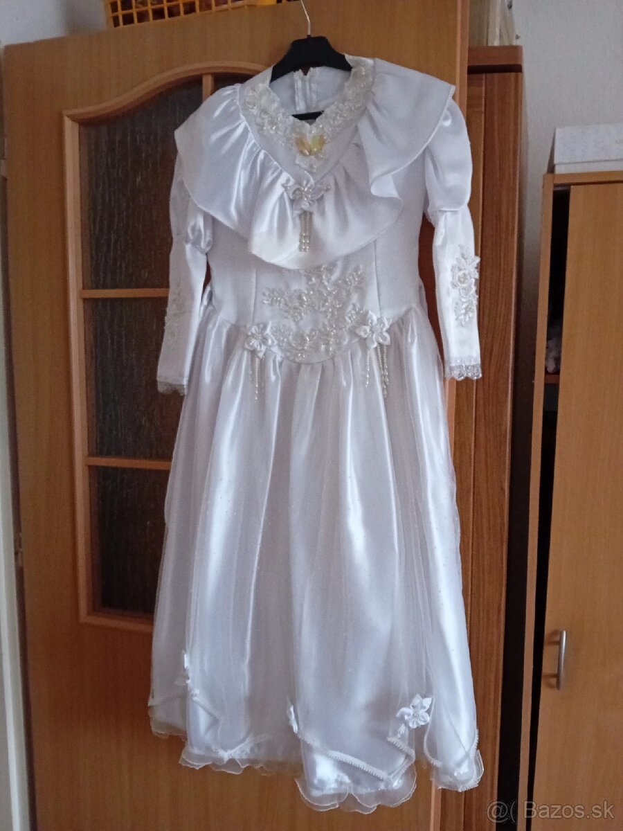 Predám šaty na prvé prijímanie za 15 eur č.140