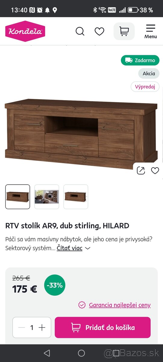 Stolík pod TV