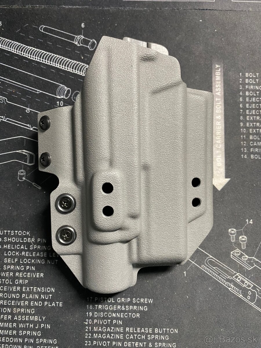 kydexove puzdro na Glock 19 so svetlom x300u B
