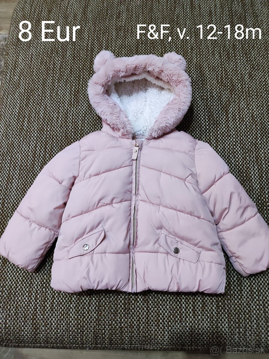 Detský zimný kabátik F&F, v. 12-18m