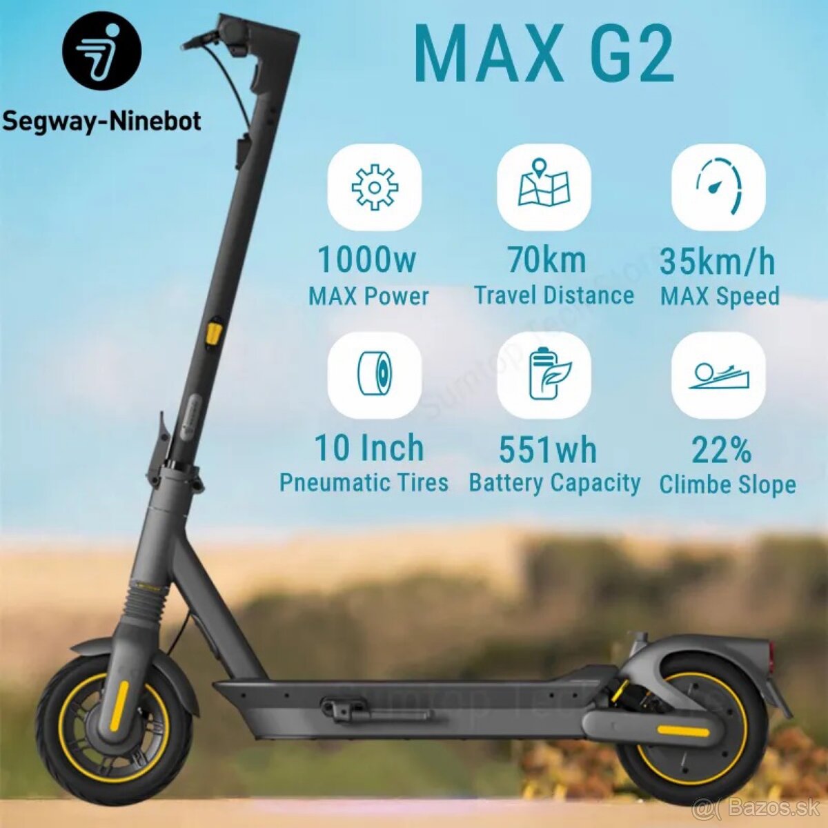 Ninebot Max G2 nová, rýchlosť 35 km