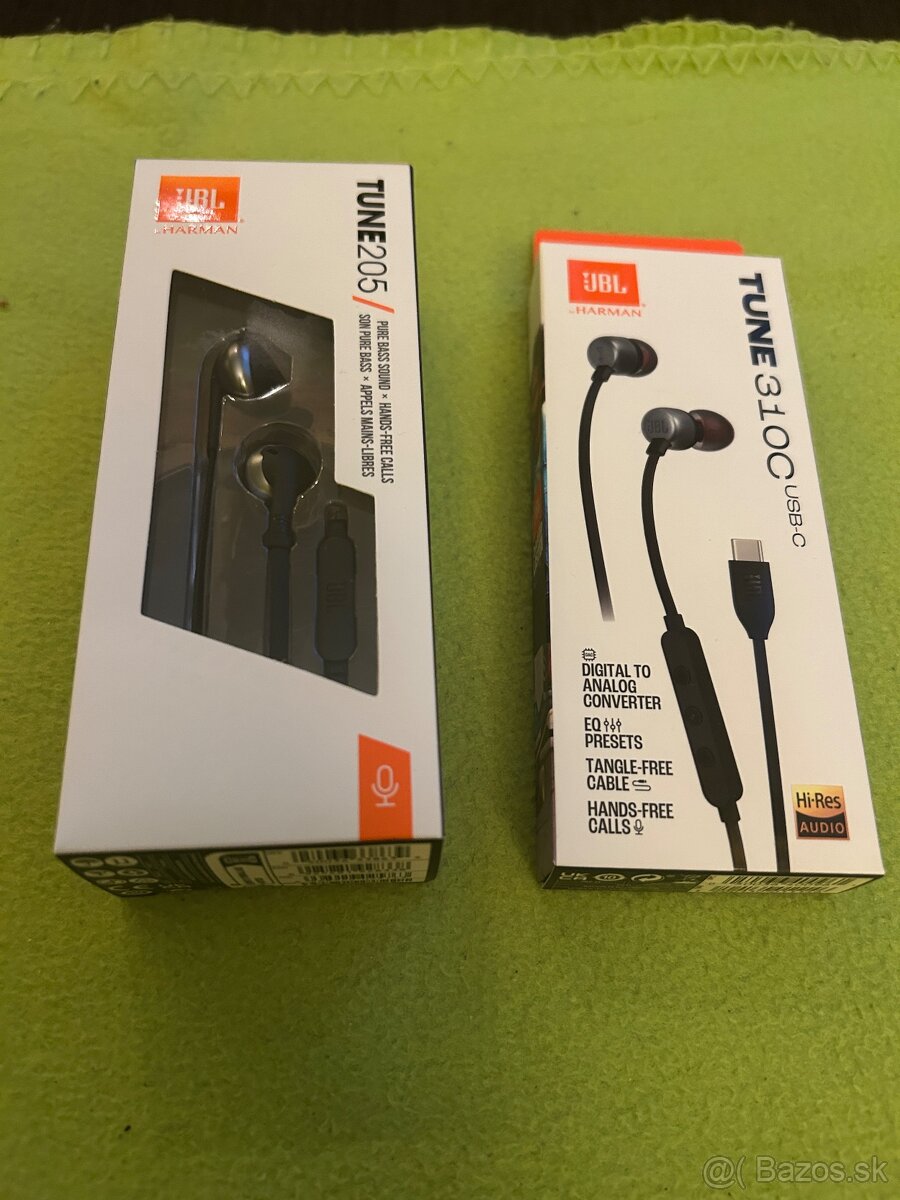 Predám JBL TUNE205 a TUNE310C