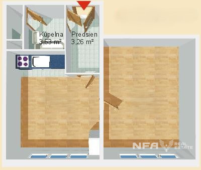 Veľký 1i byt na Fončorde