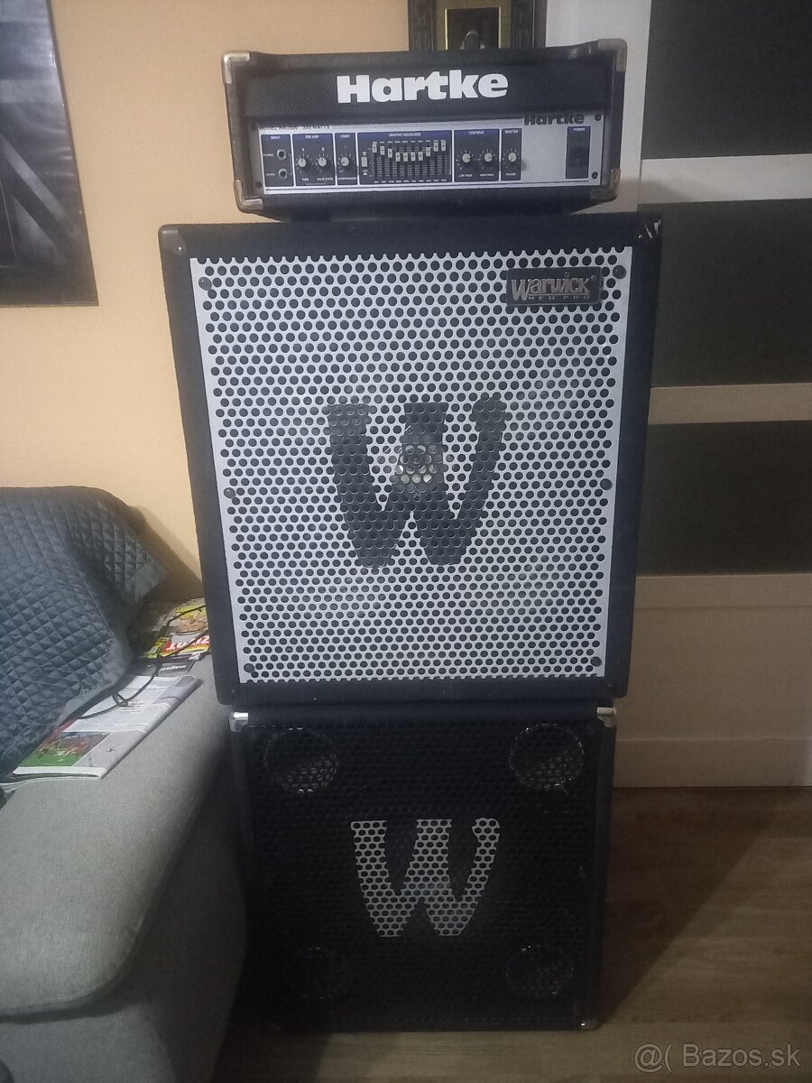 Basový aparát Hartke + Warwick