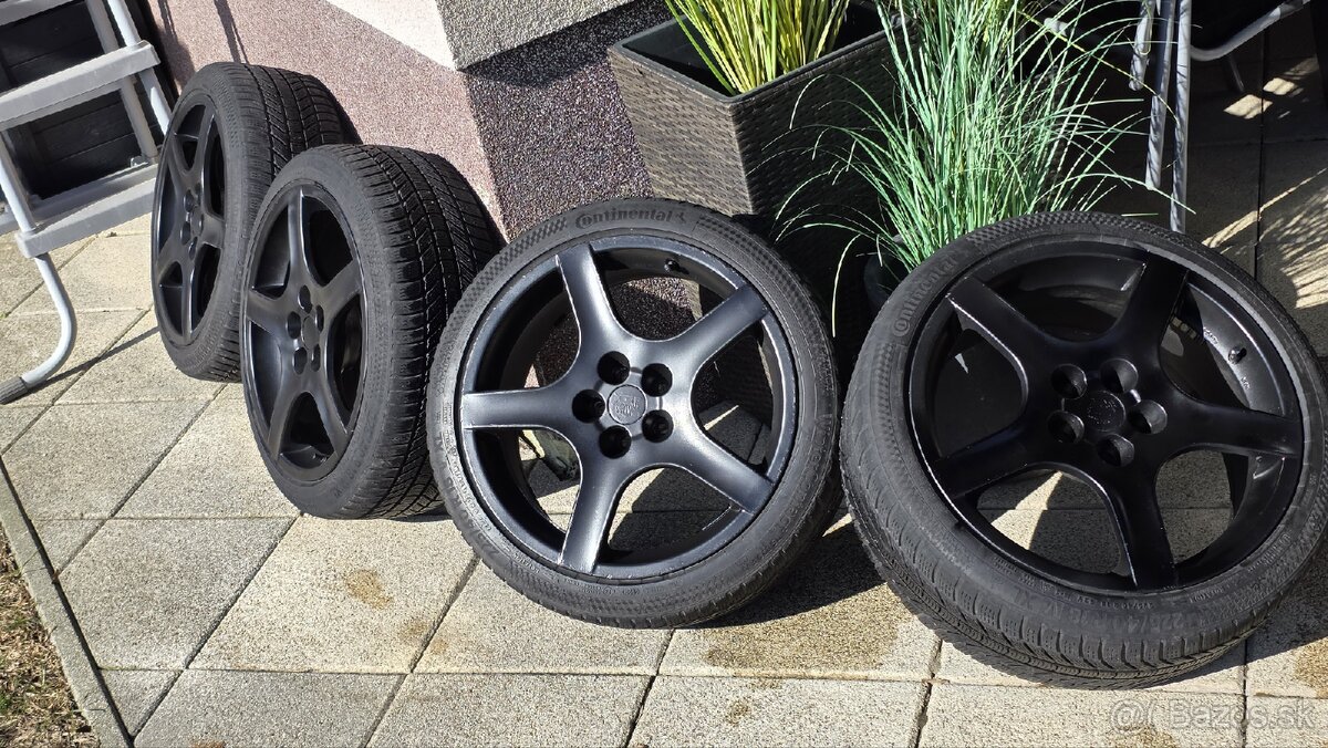 Elektrony 5x100 R18 8J continental 225/40