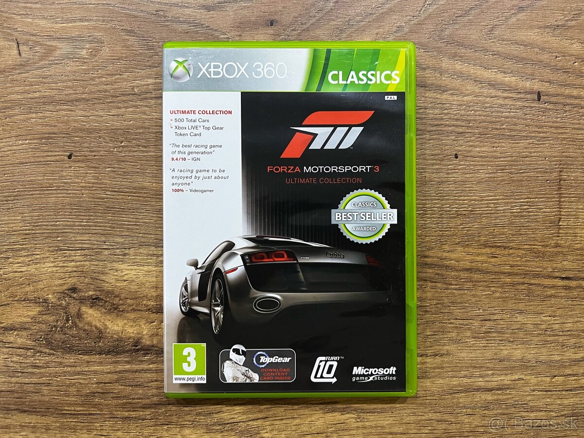 Hra Forza Motorsport 3 Ultimate Collection CZ na Xbox 360