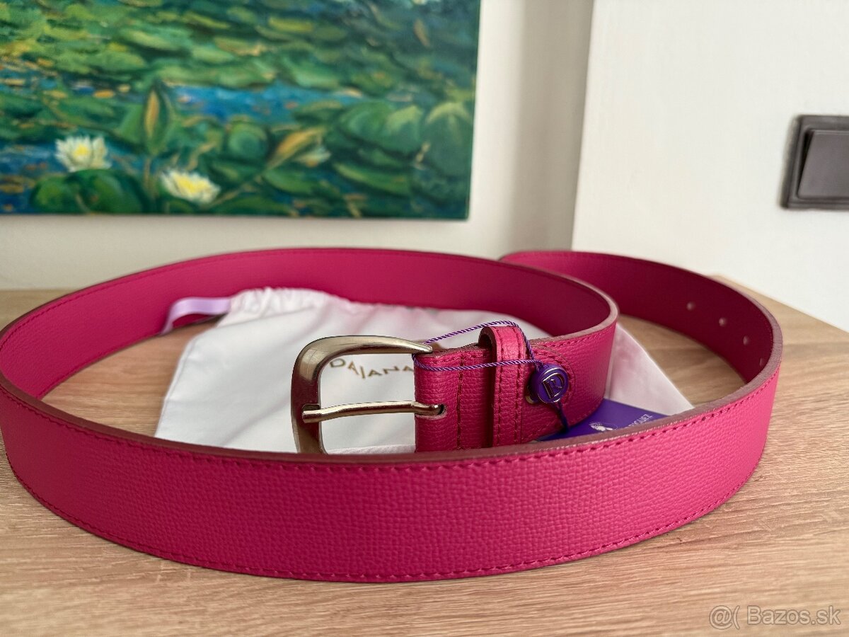 Kožený opasok Fuchsia 130 cm Dajana Rodriguez