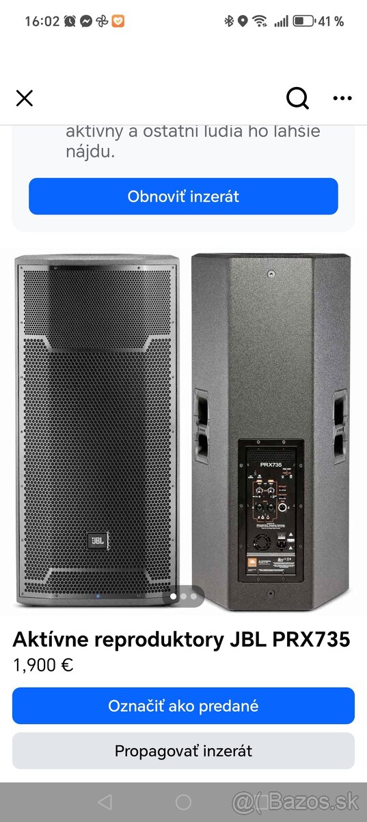 Aktívne Bedne JBL 735