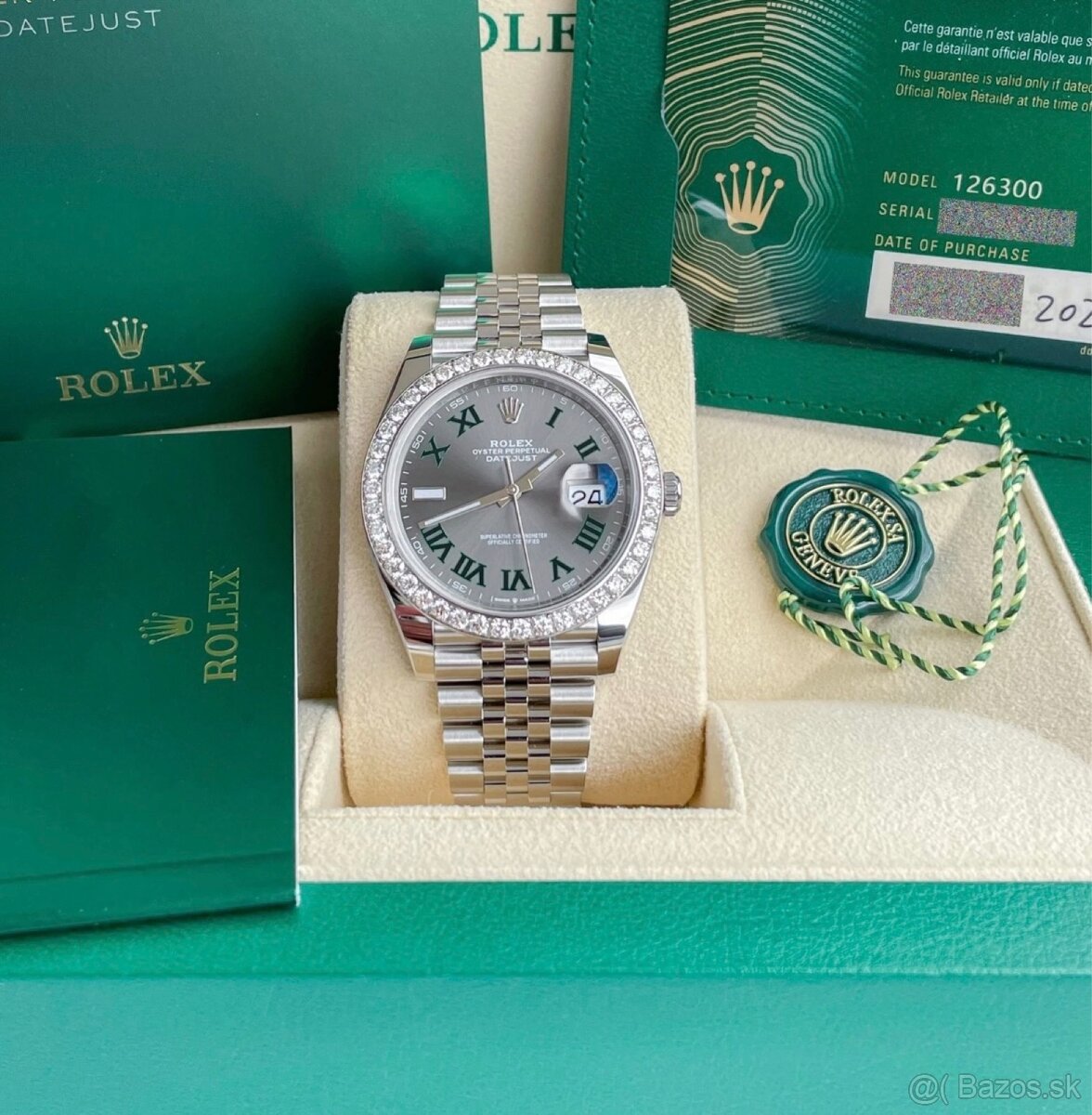 Rolex Datejust 41mm Wimbledon / Diamonds