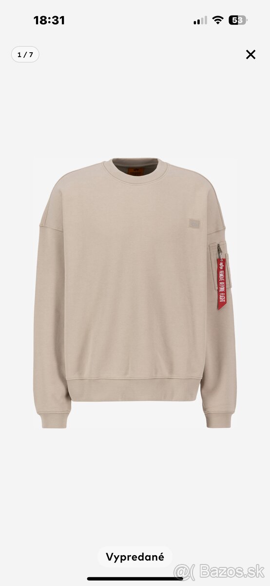 Mikina ALPHA INDUSTRIES XL