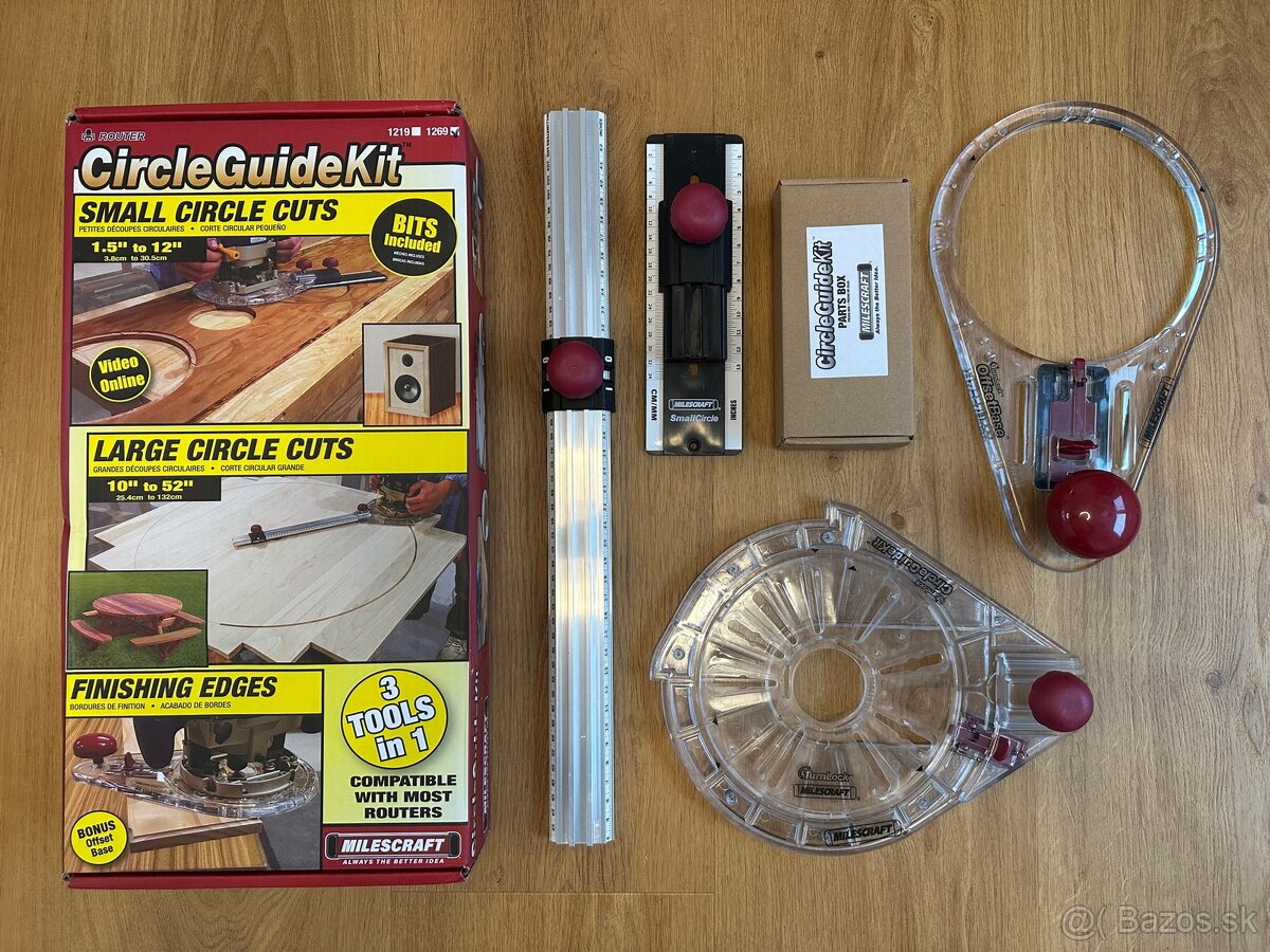 MILESCRAFT sada na frézovanie kružníc