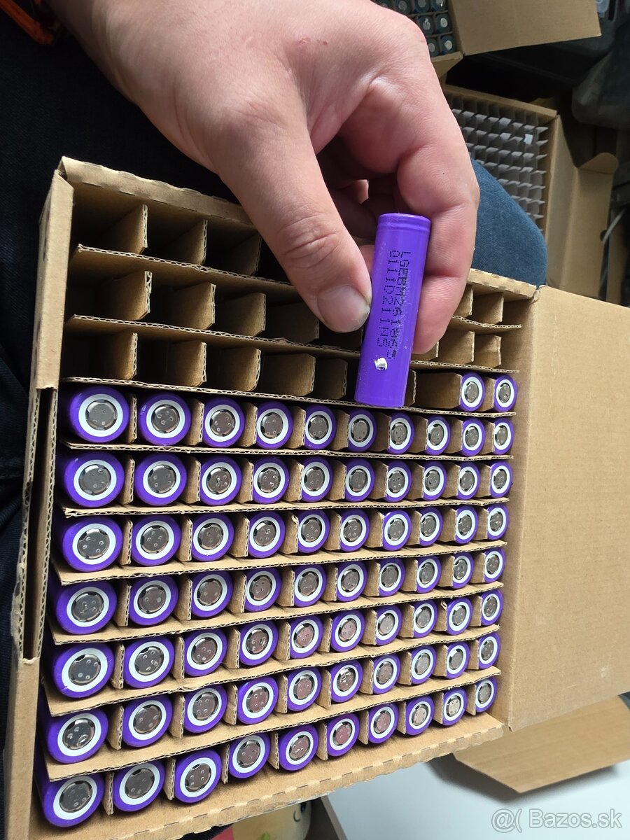 Predám použité články batérií 18650