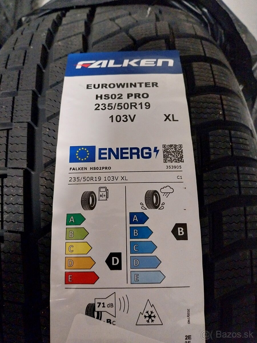 Predám zimné pneumatiky 235/50R19