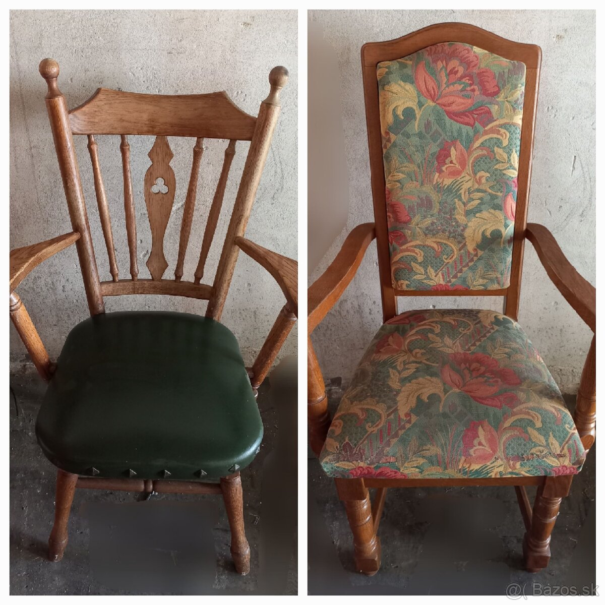 Kreslá, retro, vintage 2 ks