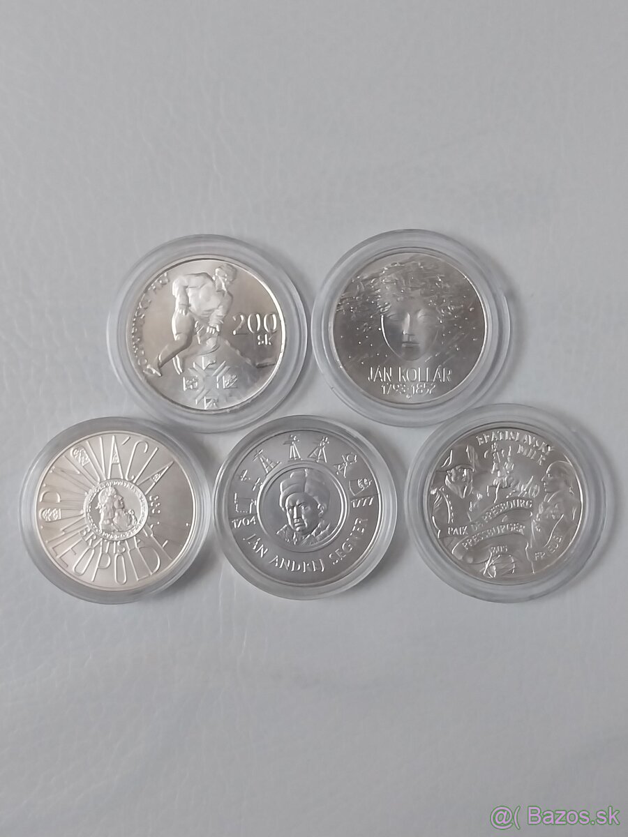 Mince Strieborne 200 koruny Bk