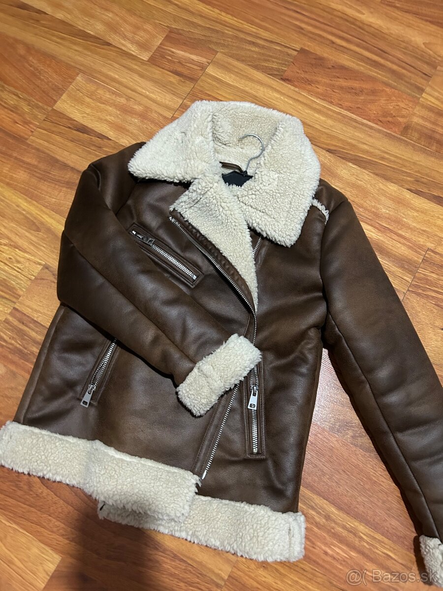 Kozuch zateplená kožená bunda