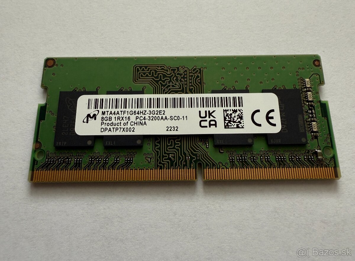 Micron 8GB DDR4 SODIMM 3200MHz