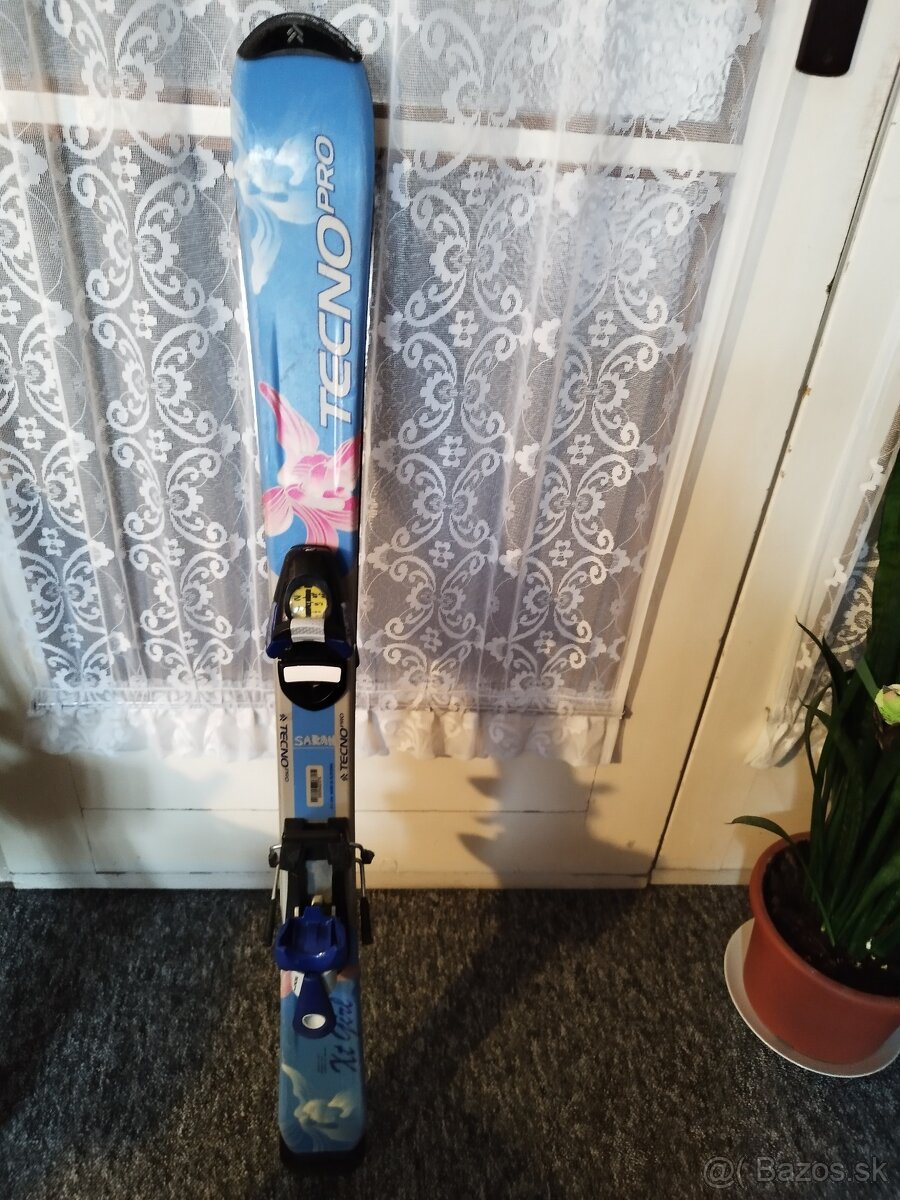 predam detské lyze TecnoPro aj s viazanim dlzka 100cm + lyzi