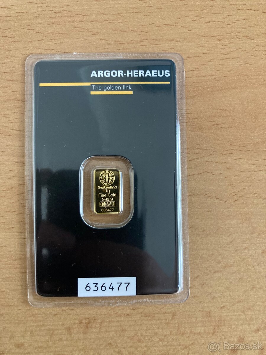 Investičné zlato Argor-Heraeus