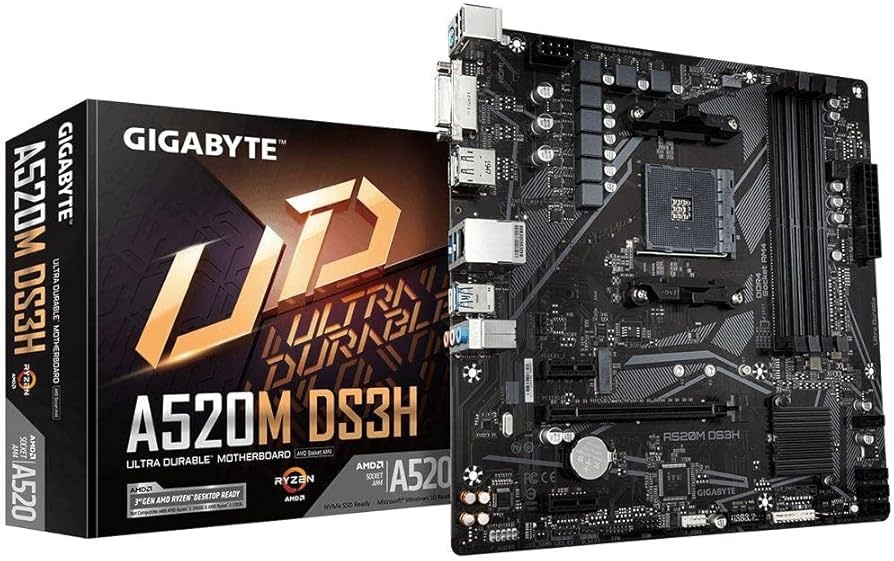 Základná doska MB Gigabyte A520M DS3H + CPU AMD Ryzen 5 3600