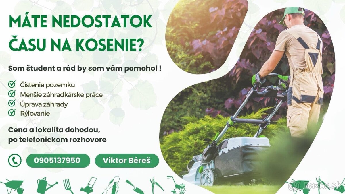 PONUKAM PRACE V ZAHRADE
