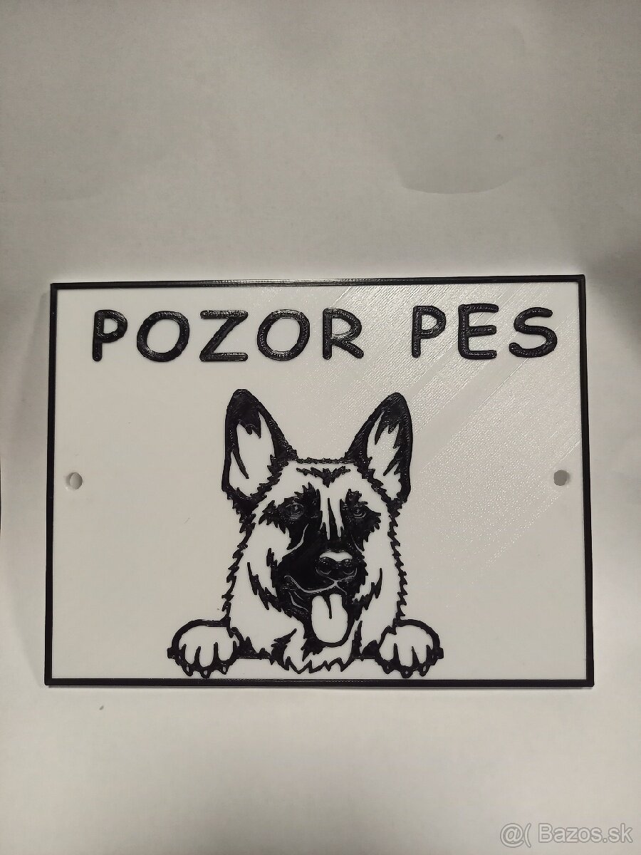 Tabulka POZOR PES
