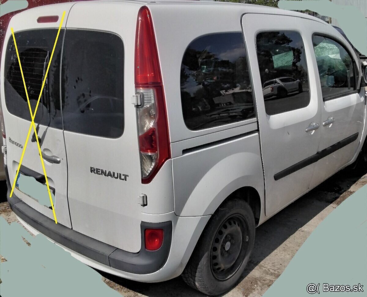 RENAULT KANGOO 1.5 dCi 2017 predám PIATE DVERE, DVERE, MOTOR