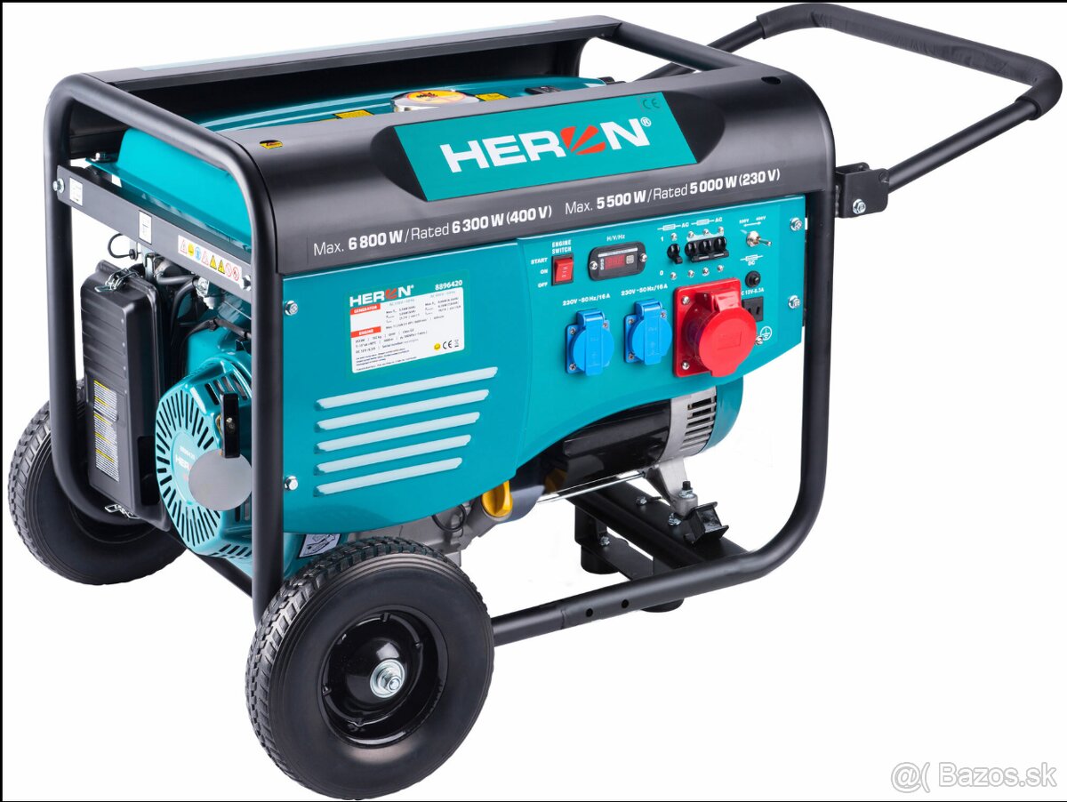 Elektrocentrála HERON EGM 68 AVR3 s podvozkom
