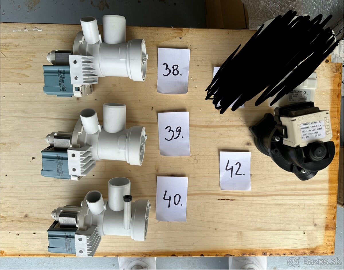 Predám originál náhradné diely Whirlpool - čerpadlo