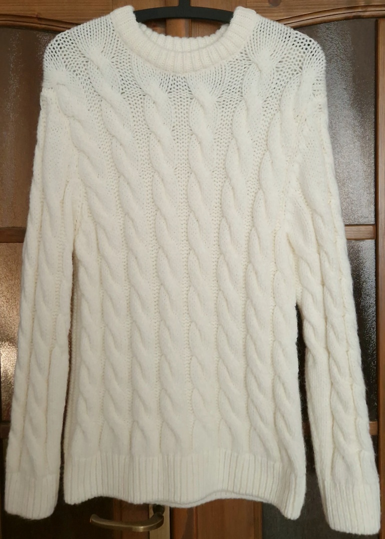 Pánsky sveter Zara biely veľkosť S