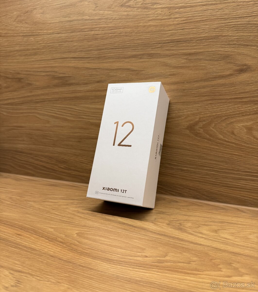 Xiaomi 12T 8GB / 256GB Black - nový, zabalený