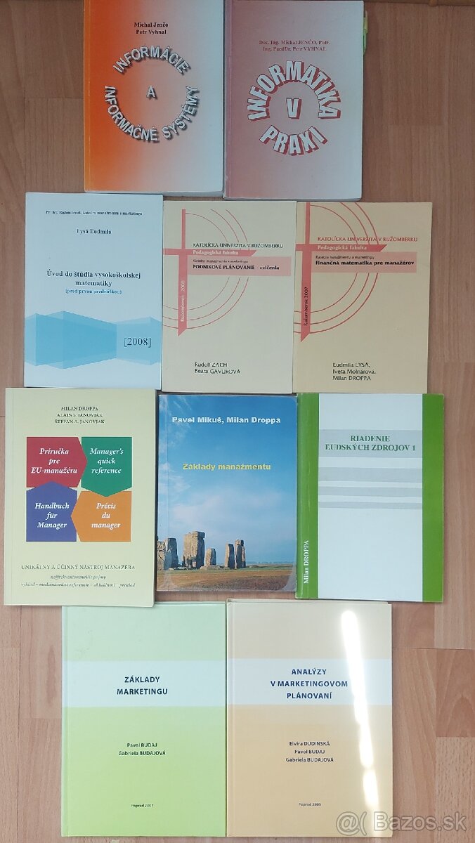 Učebnice pre Manažment na KU v RK