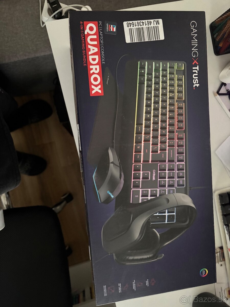 Herná klávesnica a príslušenstvo 4v1