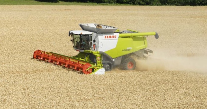 Obsluha kombajnu - Claas Lexion 670
